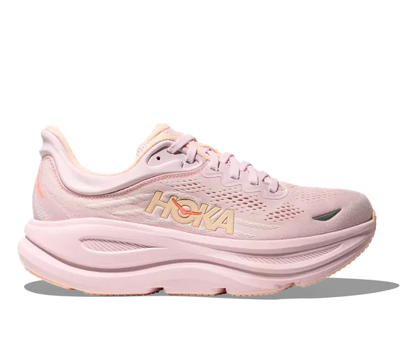 Hoka Women's Bondi 9 Lilac Cream/Tangerine Glow